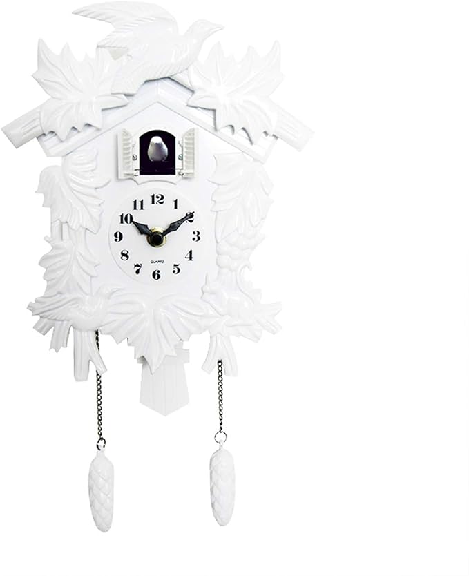 WALPLUS 24x31x13cm Black Forest Cuckoo Clock Classic Clock Home DIY Decoration Office Accessories Minimalist Design Bedroom Decor Stylish Living Room Gift