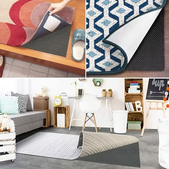 Multipurpose 80X130CM Non-Slip Mat, PVC Rug Gripper Antislip Matting, Carpet For Home, Office, Car, Pallet, Shelf Waterproof Drawer Liners (80 x 130 cm)