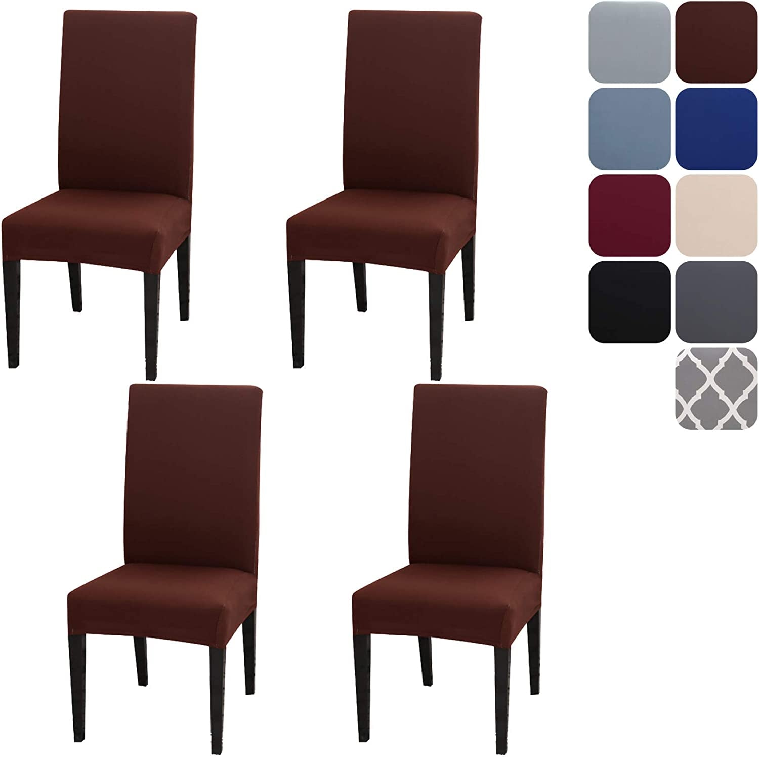 Stretch dining chair covers 2024 set of 6