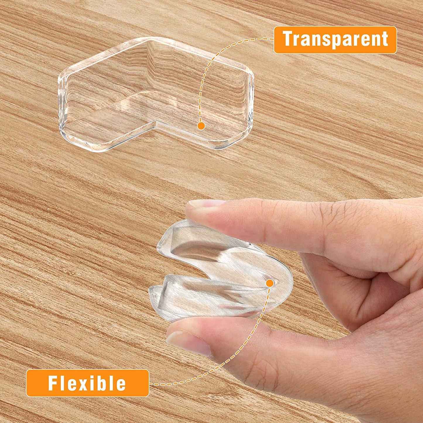 Corner Protectors for Kids, Baby Safety Corner Guards , Large and Thick Corner Guards 8 Pack with Latest Strong Adhesion