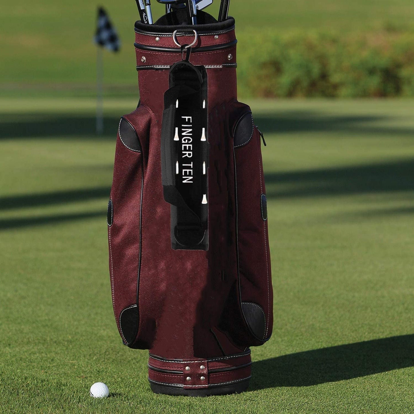 Golf Club Bag Mini for Men Women Kids Driving Range Course Practice, Golf Pencil Bag with Shoulder Straps Sleeves Lightweight Durable Fashion Color Black Blue Pink for Golf Training