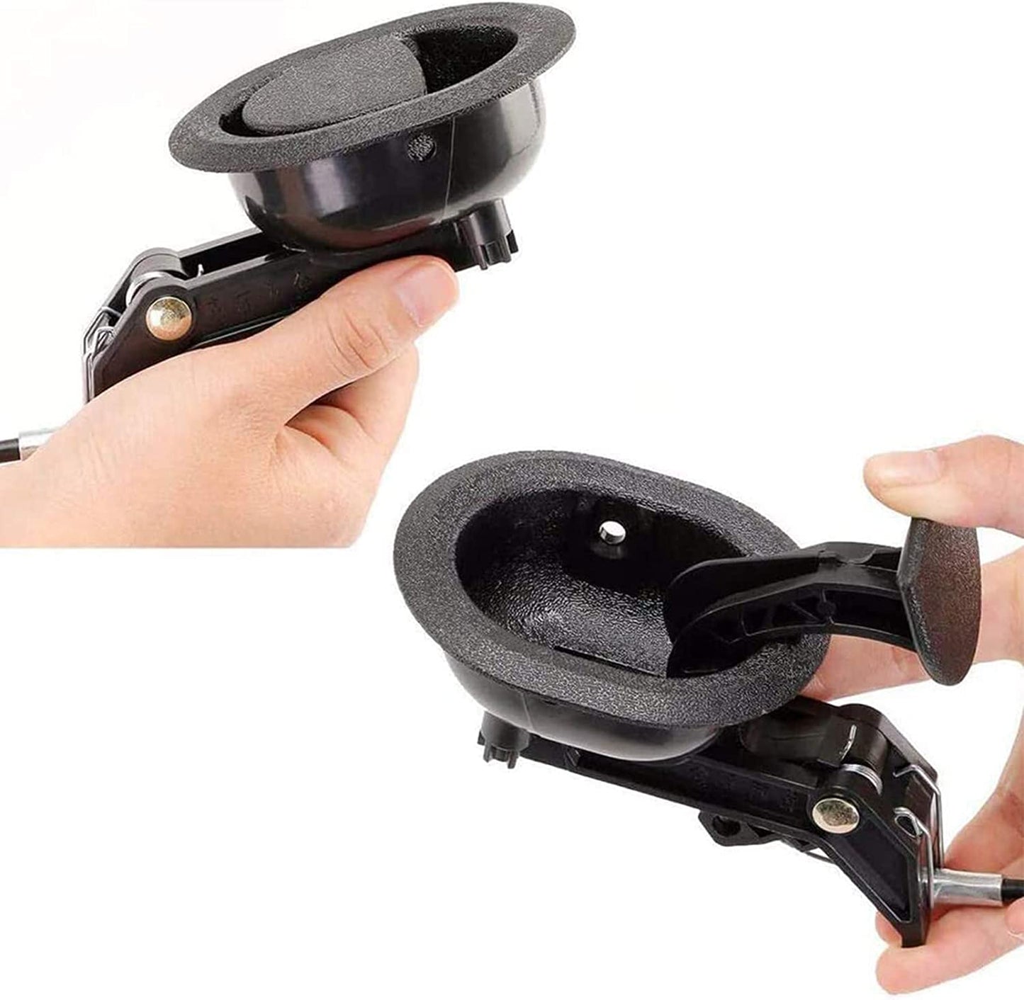 Universal Sofa Chair Recliner Release Pull Handle Replacement Parts with Cable Metal Couch Style Pull Chair Release Handle Fits Ashley and Major Recliner Brands Sofa(2 Pieces Black)