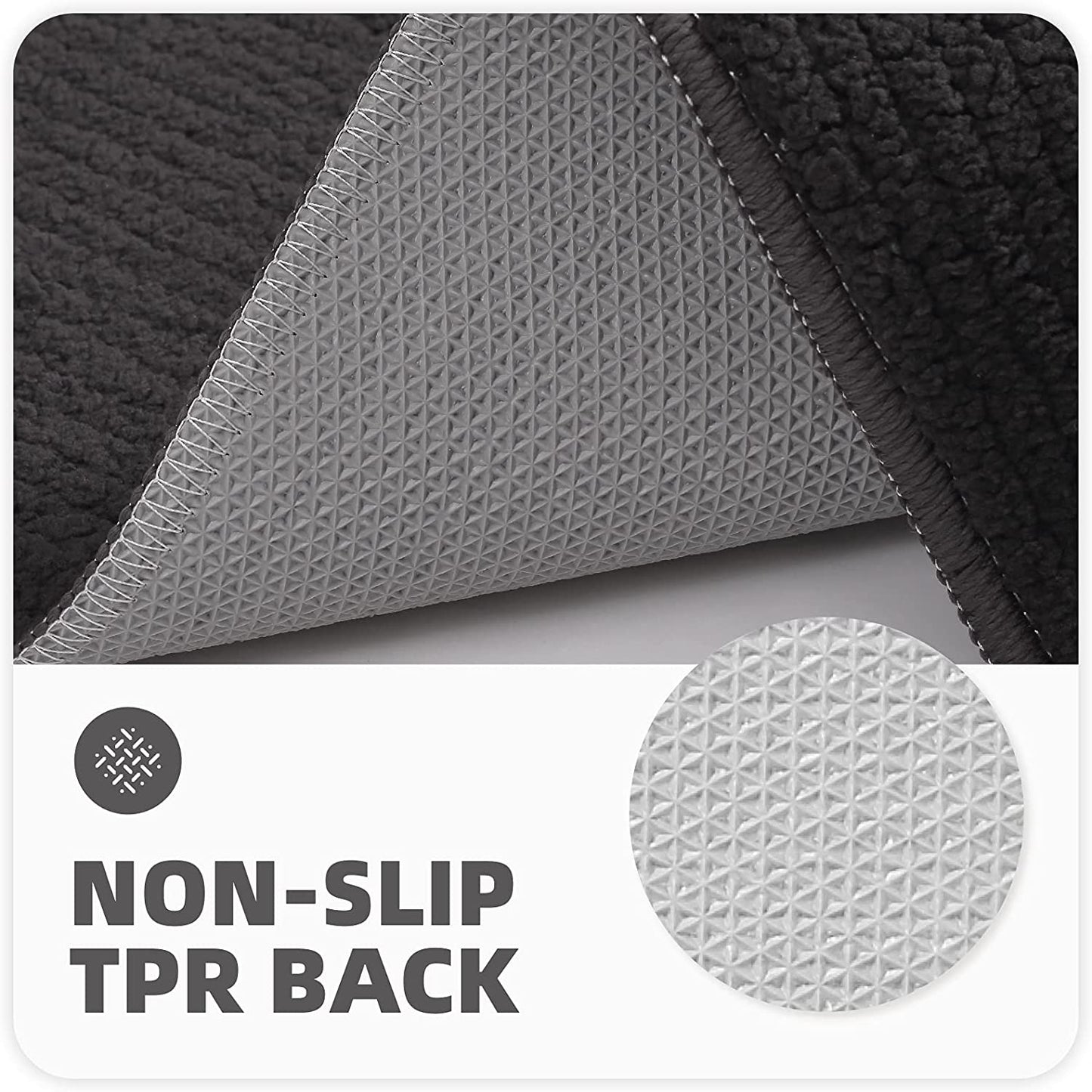 Color G Door Mat 50 X 80 Cm, Doormat Dirt Trapper Non-Slip, Machine Washable, Soft, Absorbent Entrance Rug Floor Mat for Entryway, Patio, Hallway, Garden, Indoor, Outdoor, Pets and Dogs (Black)
