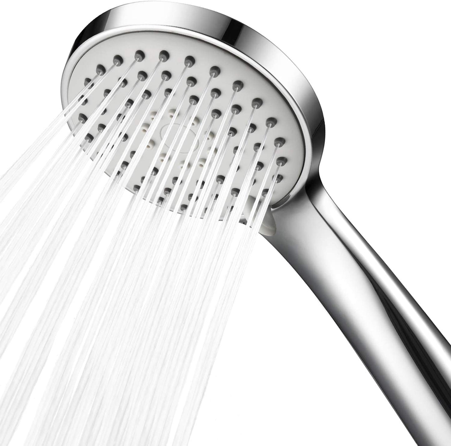 Shower Head, Low Water Pressure Boosting Handheld Shower Head High Pressure Water Saving 3 Powerful Spray Settings for Bathroom – Chrome