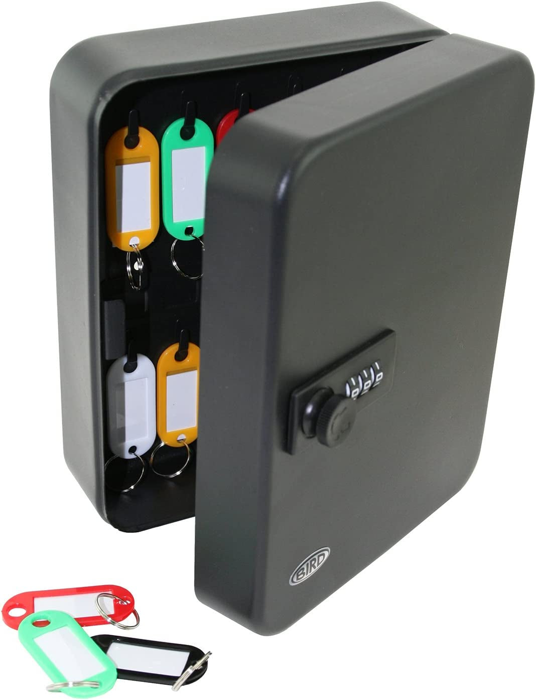 Combination Key Cabinet, Wall Mounted 20 Key Cabinet Safe Storage of Keys at Home or Office