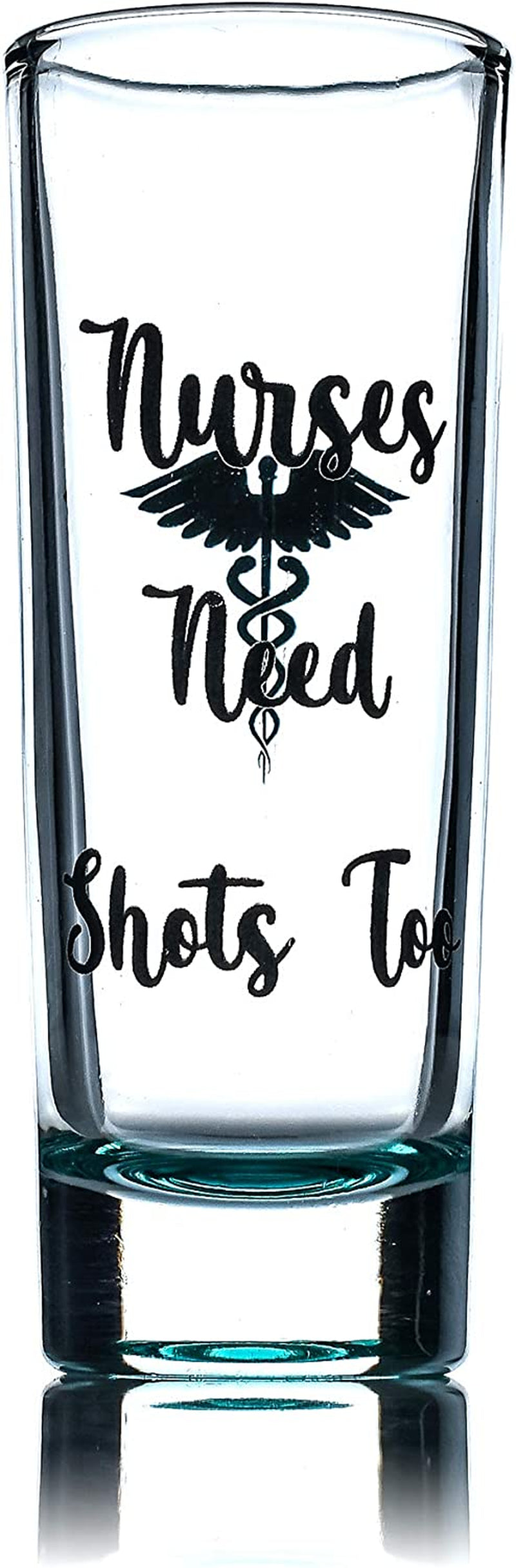 Shot Glass Nurses Gifts - Nurse’S Appreciation Shot Glass - Funny Colored Shot Glass (1 Glass) 2 Sided