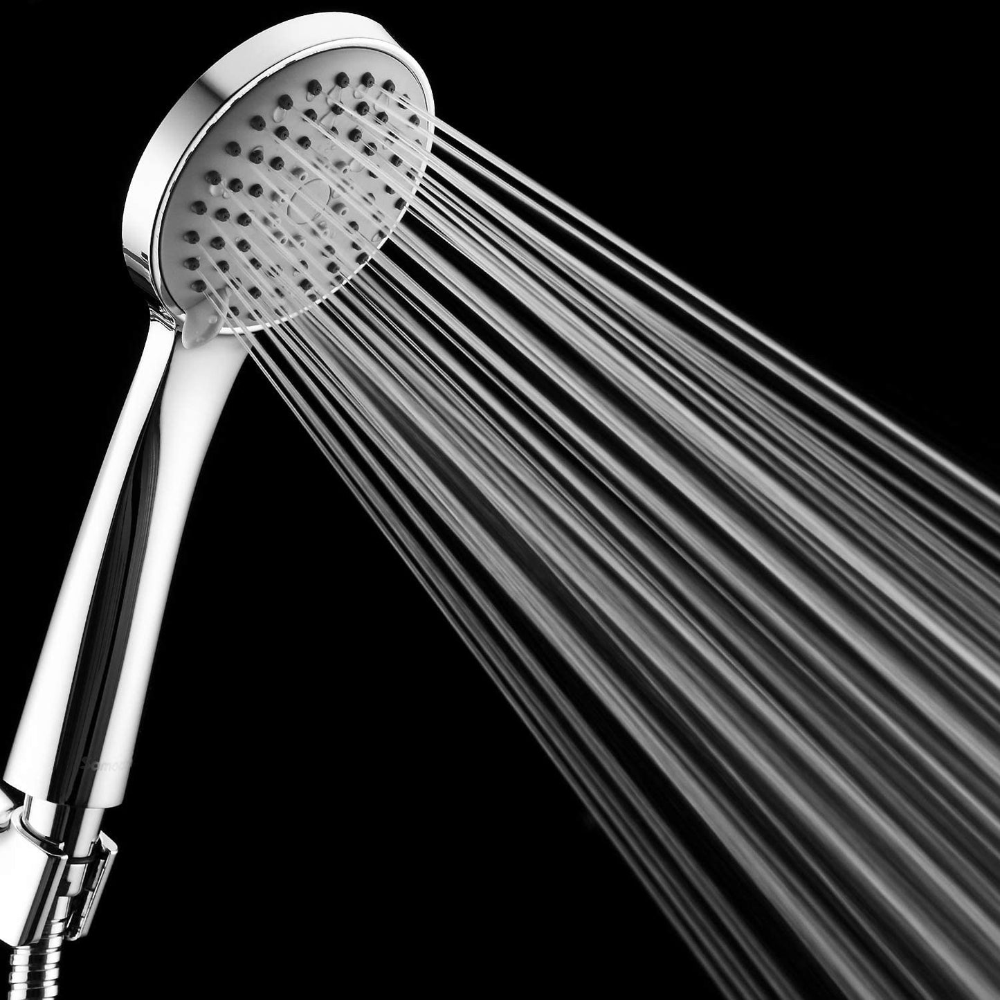 Shower Head, Low Water Pressure Boosting Handheld Shower Head High Pressure Water Saving 3 Powerful Spray Settings for Bathroom – Chrome