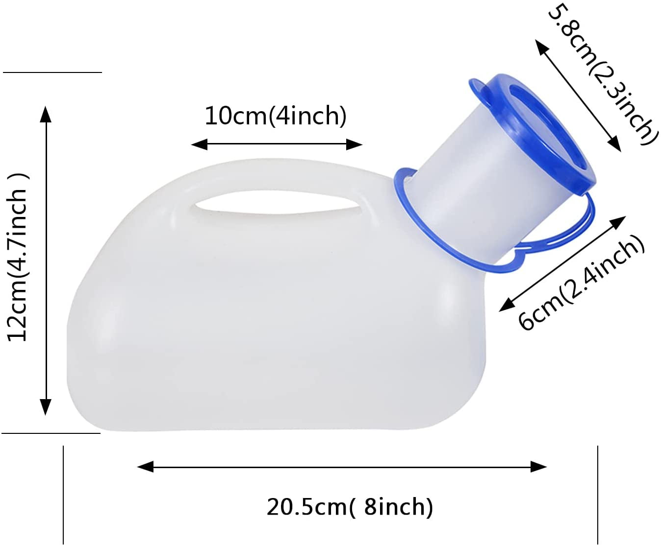 Unisex Potty Urinals for Car, Urine Bottles for Men and Women, Portable Pee Bottle, with a Lid and Funnel, Leakproof Toilet Urinals for Car, Travel Camping Outdoor