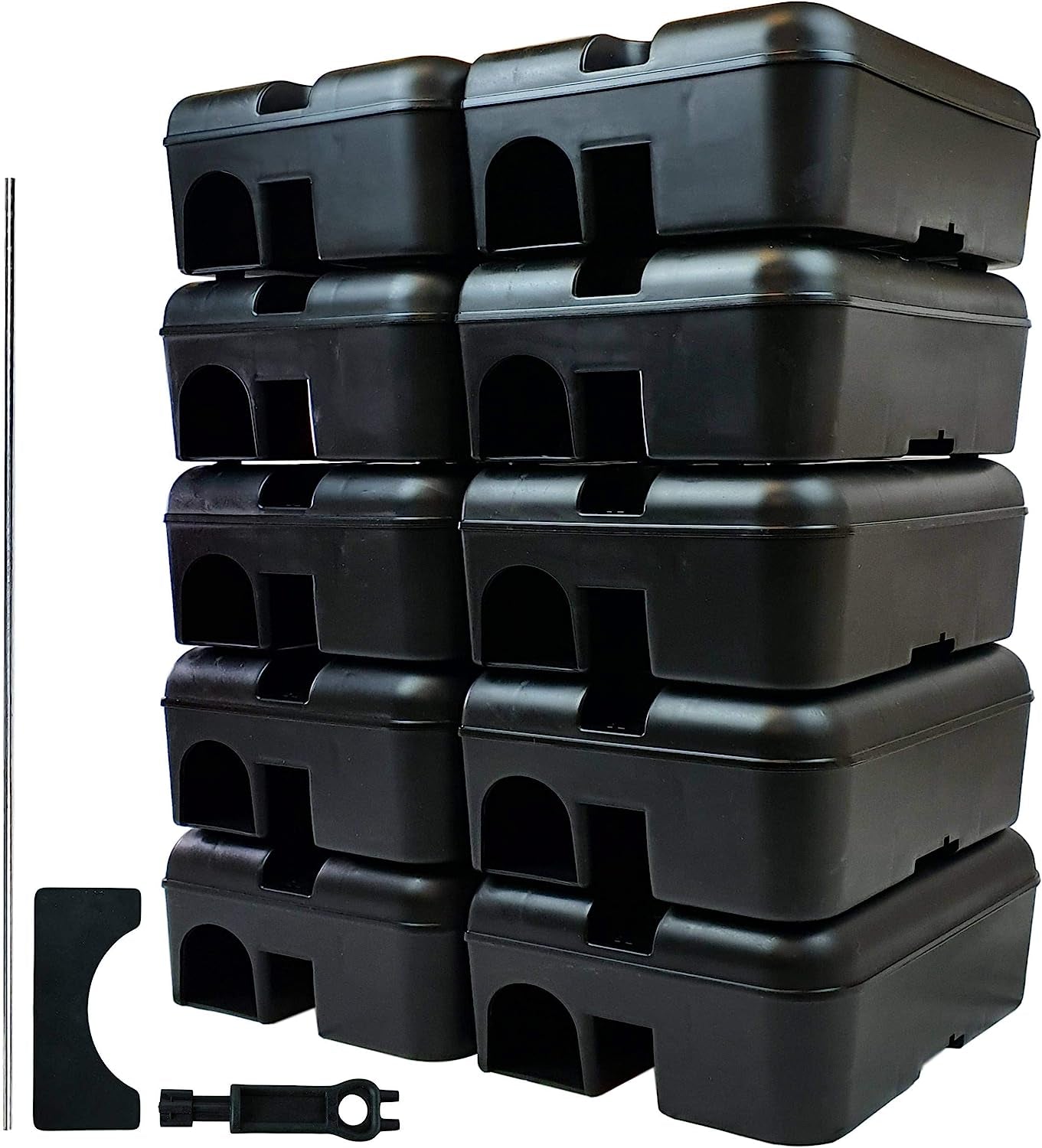 Roshield 2X LARGE Rat Poison Bait Boxes | PROTECT CHILDREN & PETS | Outdoor/Indoor Usage for All Rat Poisoning & Variety of Rat Traps (Empty) | for Rat Traps That Kill Instantly & Rat Poisoning Blocks