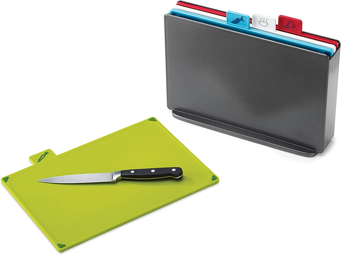 60132 Index Chopping Board Set-Graphite, Set of 4, Regular