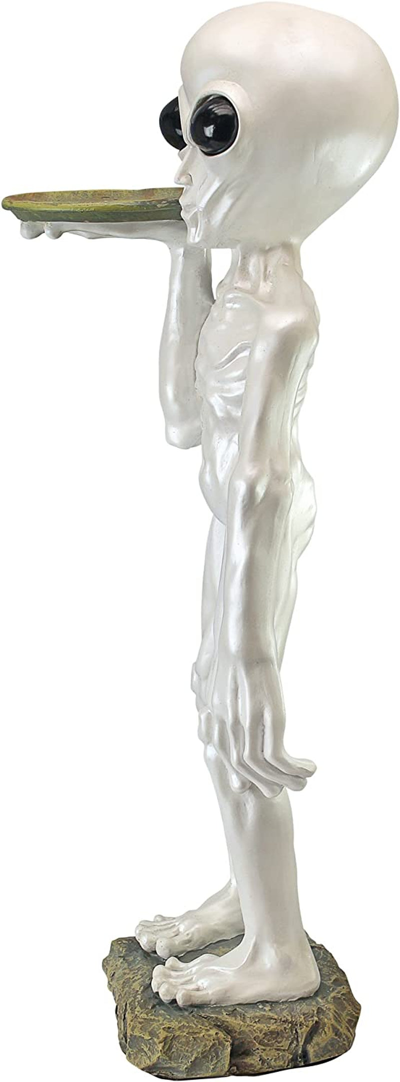 Roswell the Alien Butler Pedestal Table, 66 Cm, Polyresin, Full Colour