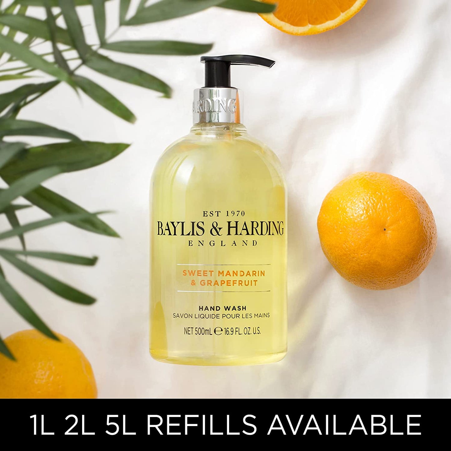 Sweet Mandarin and Grapefruit Hand Wash, 500 Ml, Pack of 3 (Packaging May Vary) - Vegan Friendly