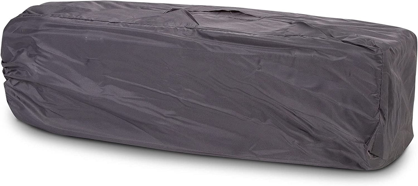 Sleeptight Travel Cot - Grey. Lightweight Padded Travel Cot Suitable from Birth