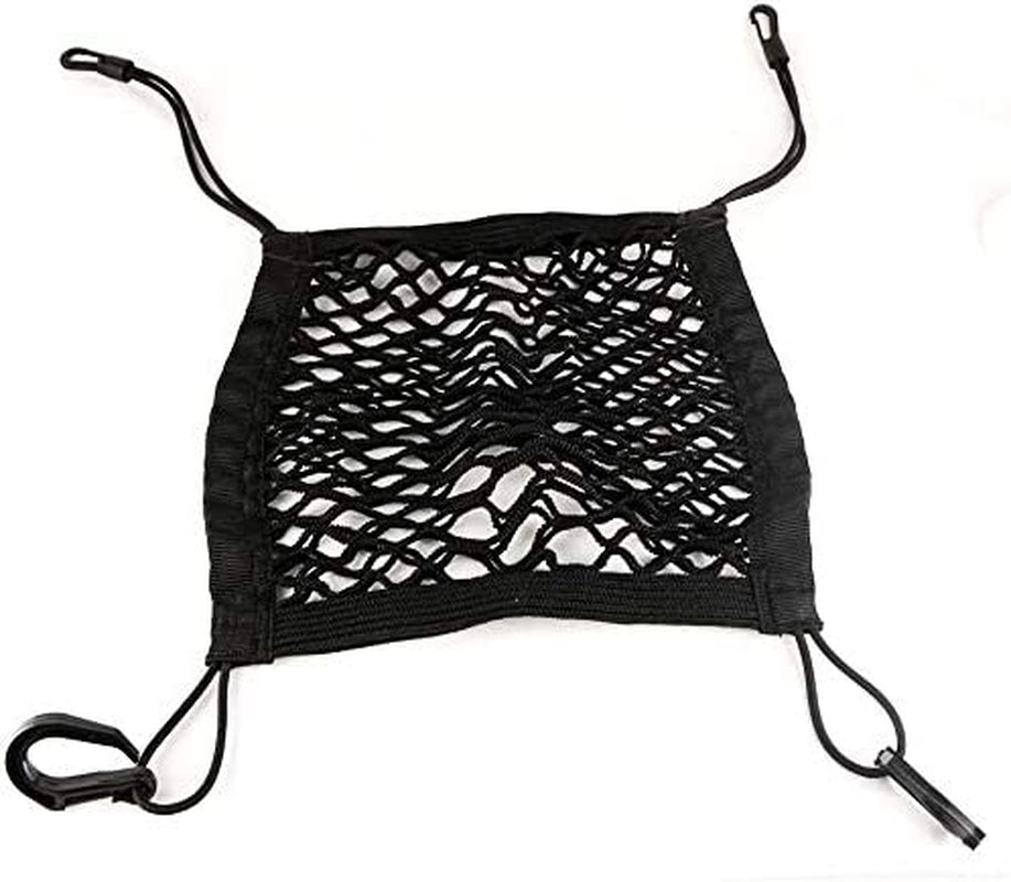 Universal Car Seat Storage Mesh/Organizer - Mesh Cargo Net Hook Pouch Holder for Bag Luggage Pets Children Kids Disturb Stopper