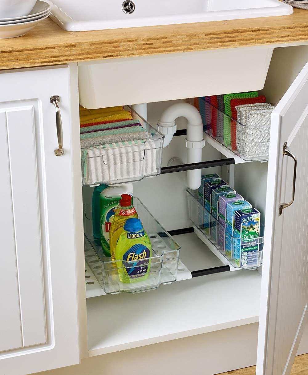 under Sink Storage for Organisation, White