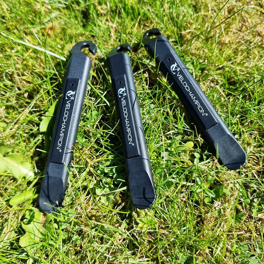Velochampion Easy to Use Nylon Bicycle Tyre Levers (Set of 3) - Essential for Every Cyclist & Lightweight