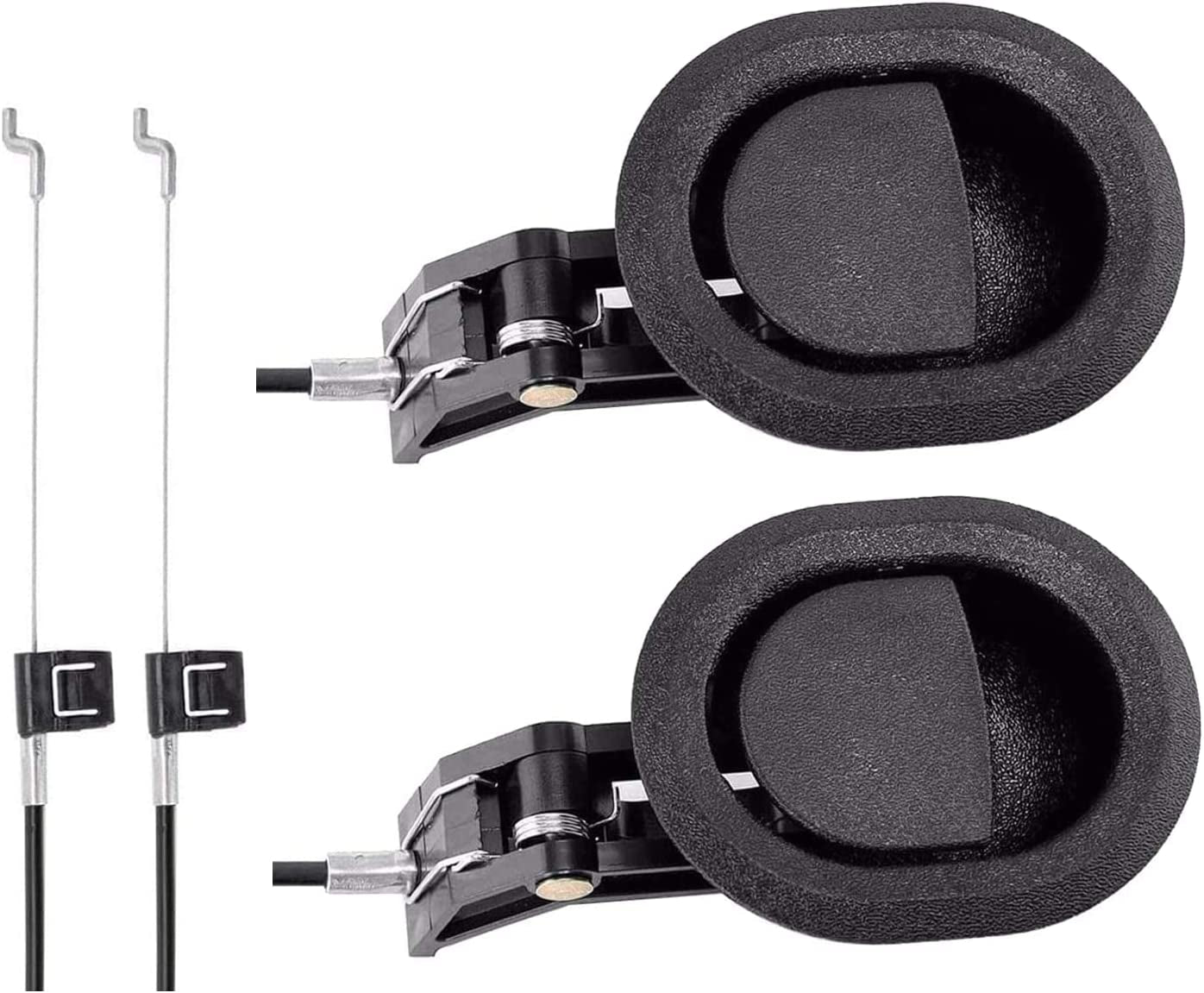 Universal Sofa Chair Recliner Release Pull Handle Replacement Parts with Cable Metal Couch Style Pull Chair Release Handle Fits Ashley and Major Recliner Brands Sofa(2 Pieces Black)
