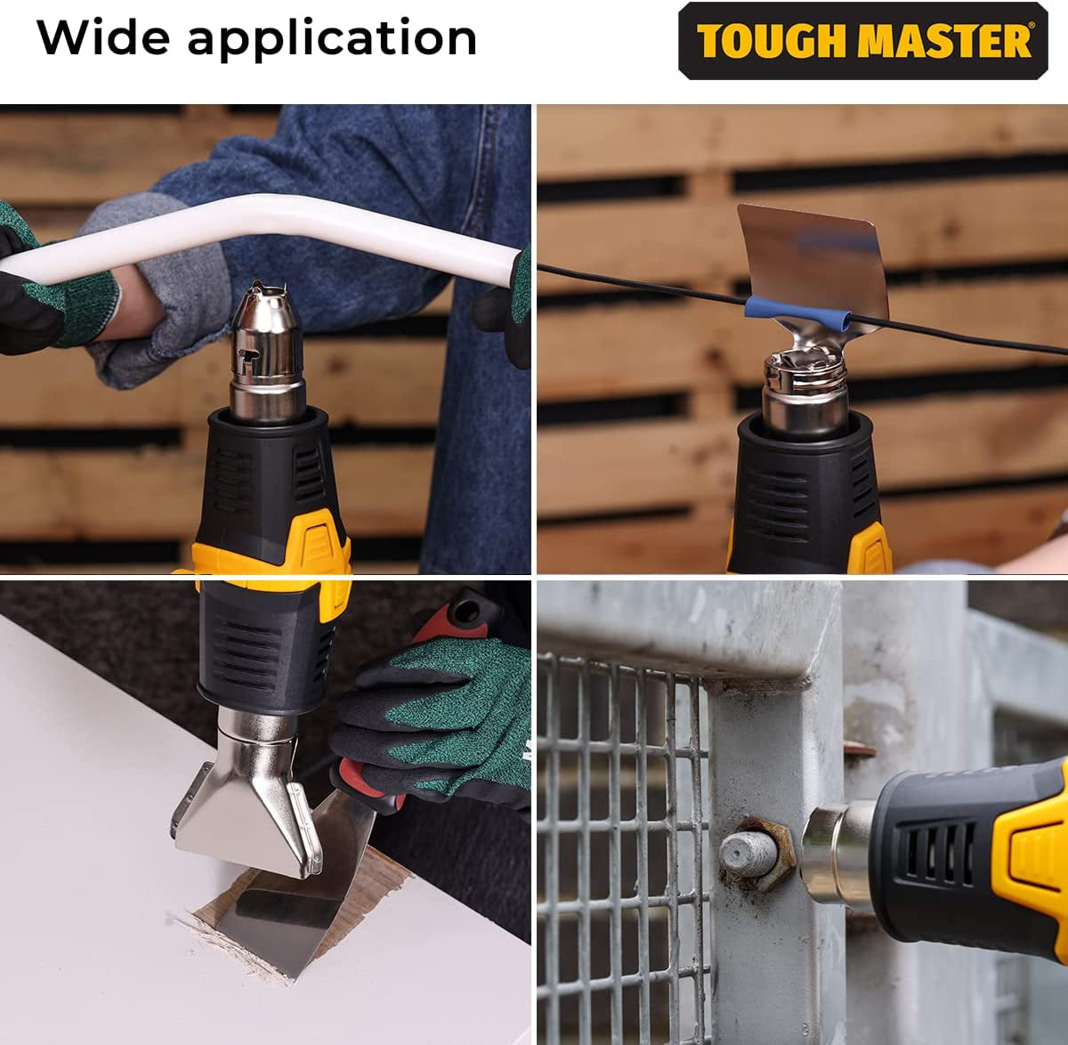 Heat Gun 2000W Paint Stripper, 1.8M Corded 12 Heat Setting, 4 Nozzle Memory Function, 240V Home Improvement Tool, LED Hot Air Glue Gun DIY