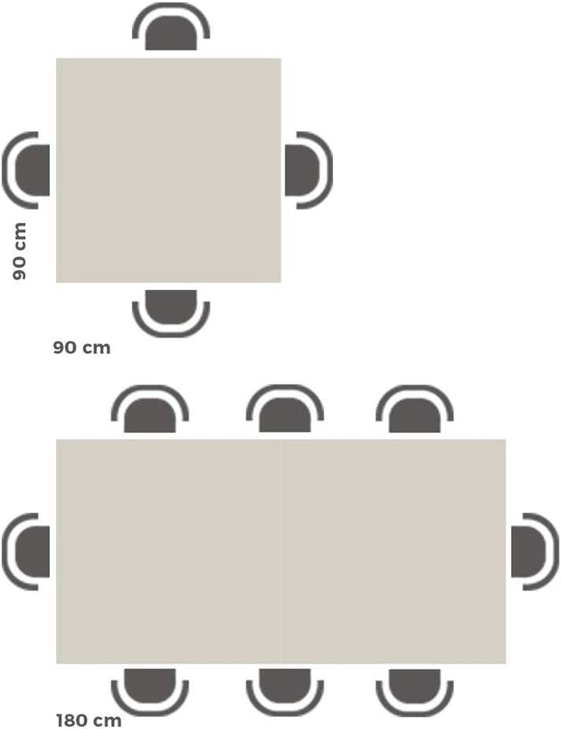 , Square Extendable Dining Table, Eldorado, White Ash, Laminate-Finished, Made in Italy