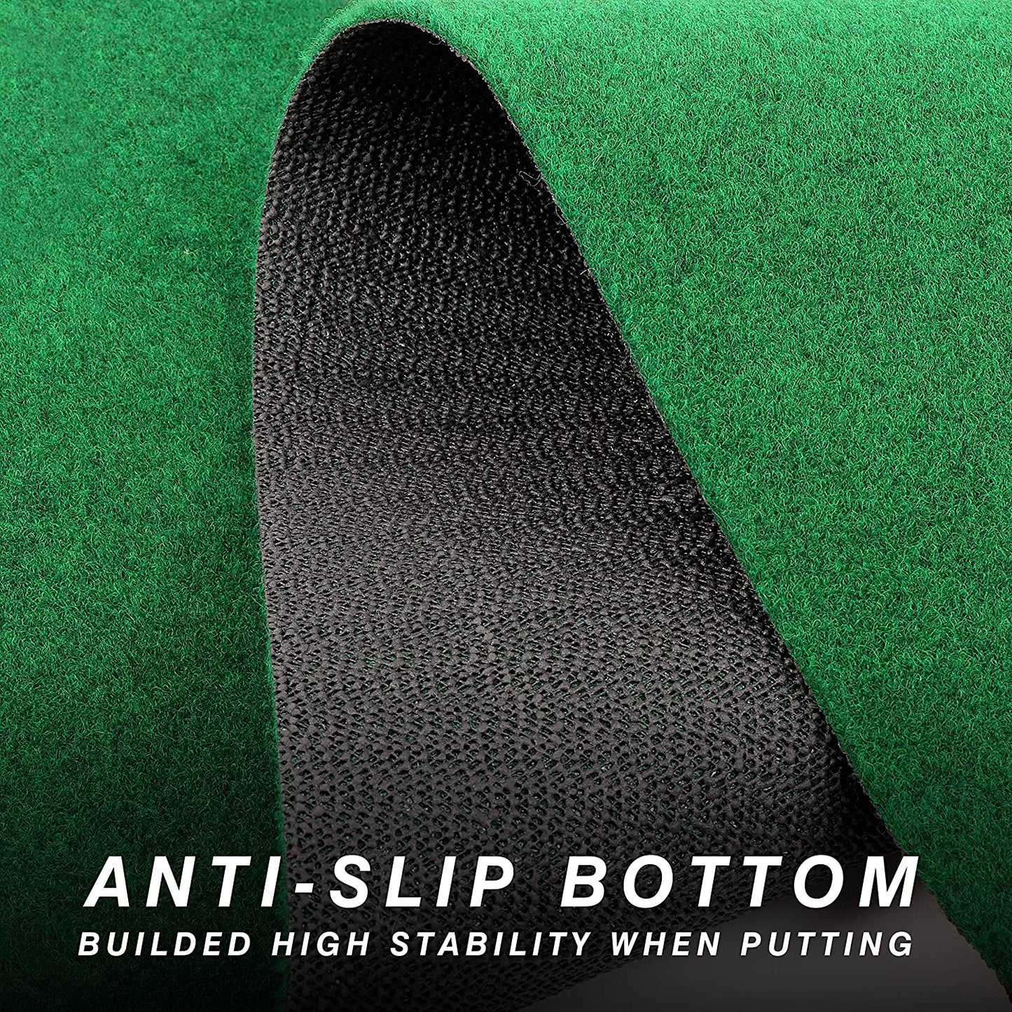 Hazard and Bunker Golf Putting Mat | True Roll Surface with Non Slip Backing Golf Putting Green
