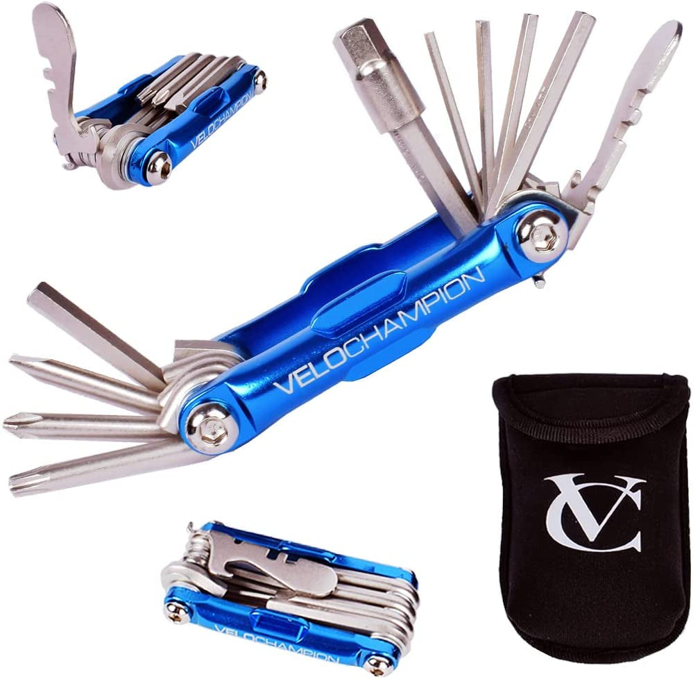 Velochampion Premium Quality MLT10 Bike Multi Tool - 10-In-1 Multi-Function Cycling Maintenance Tool - Portable Reliable, Built to Last & Easy to Use