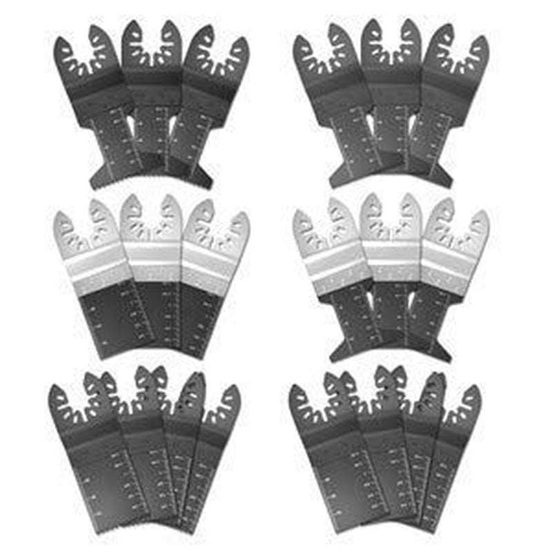 20Pcs Oscillating Saw Blades, Professional Wood/Metal/Plastic Universal Multitool, Quick Release Saw Blades