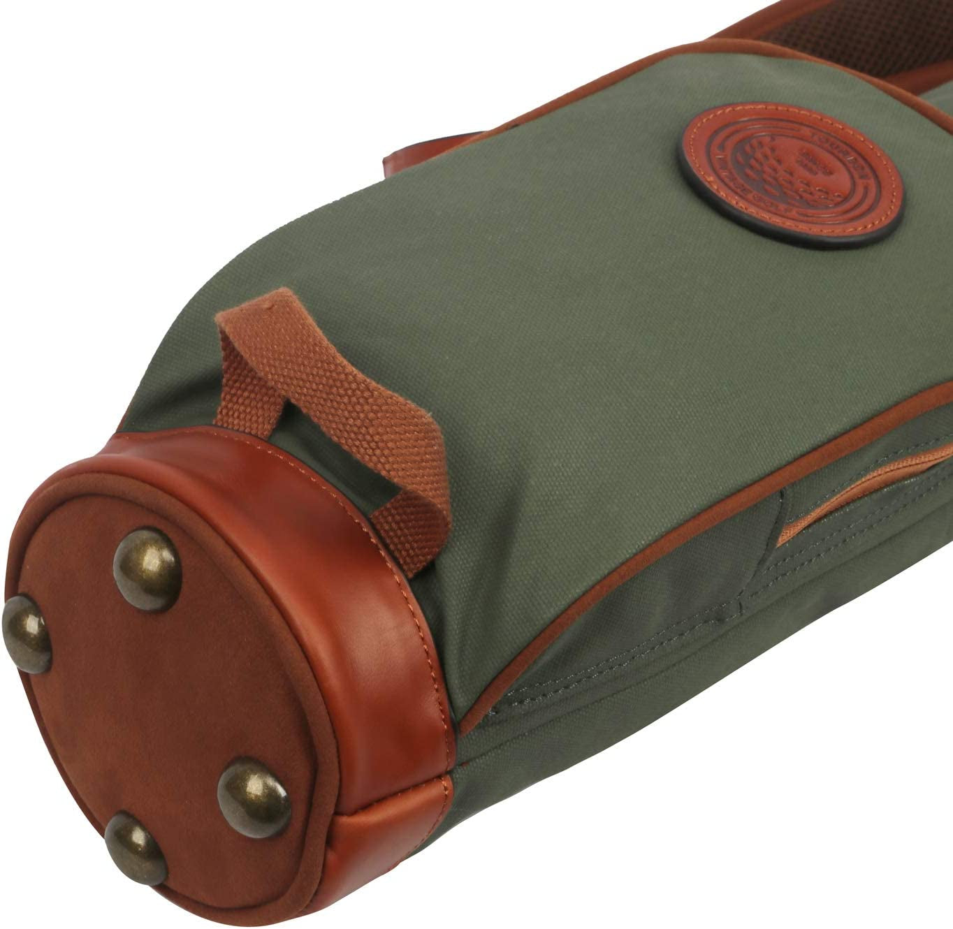 Waterproof Canvas Course Training Practice Golf Club Carry Bag Travel Case with Soft Padded Shoulder Strap