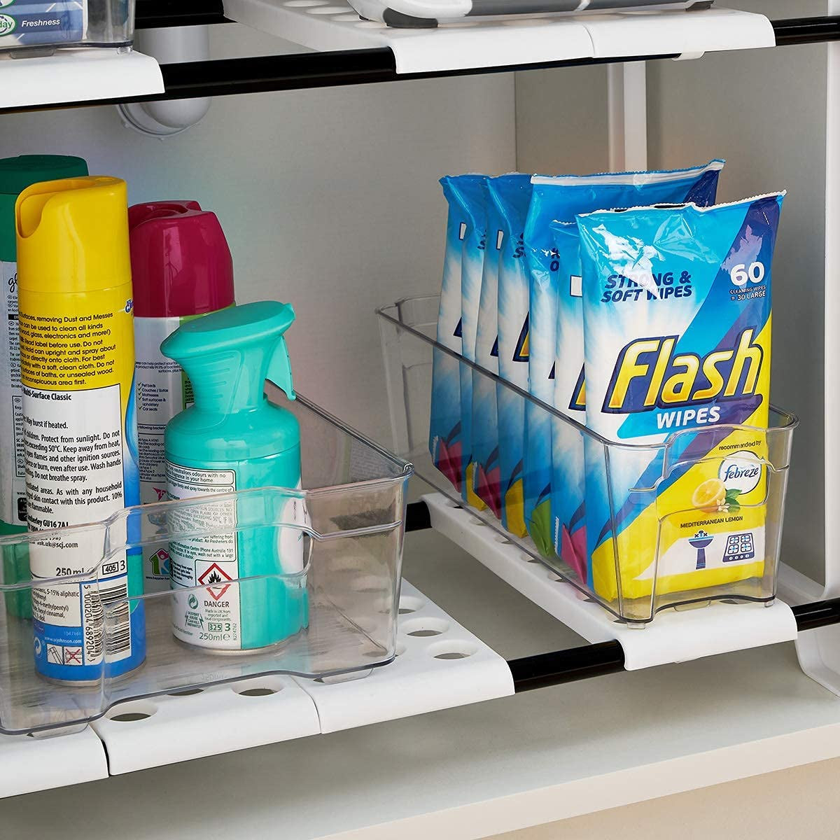under Sink Storage for Organisation, White