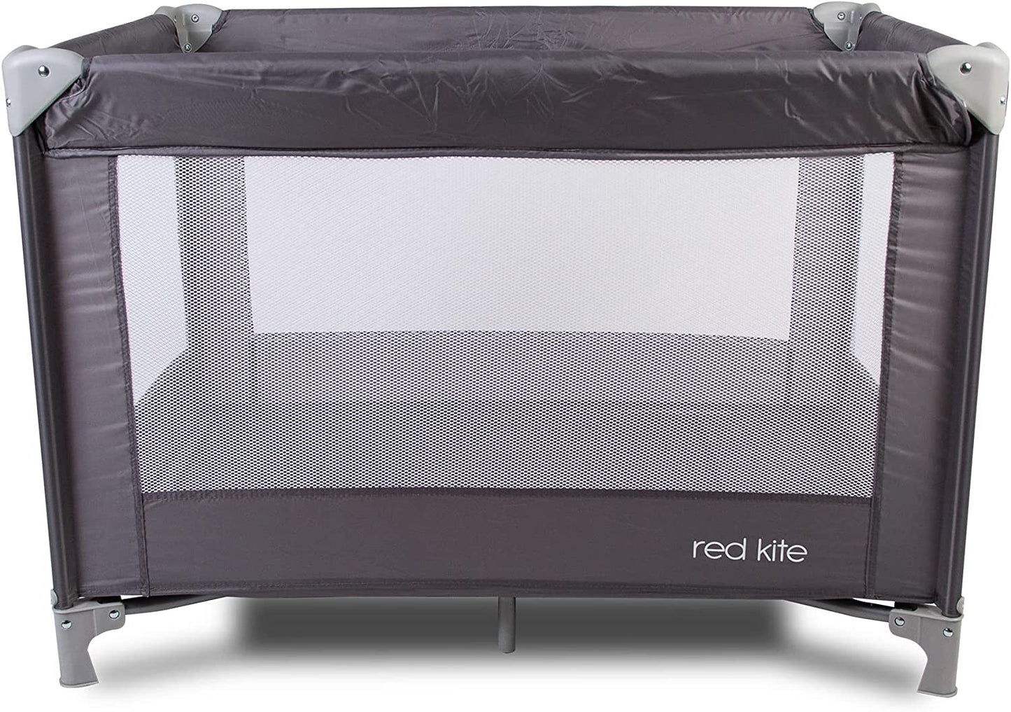 Sleeptight Travel Cot - Grey. Lightweight Padded Travel Cot Suitable from Birth
