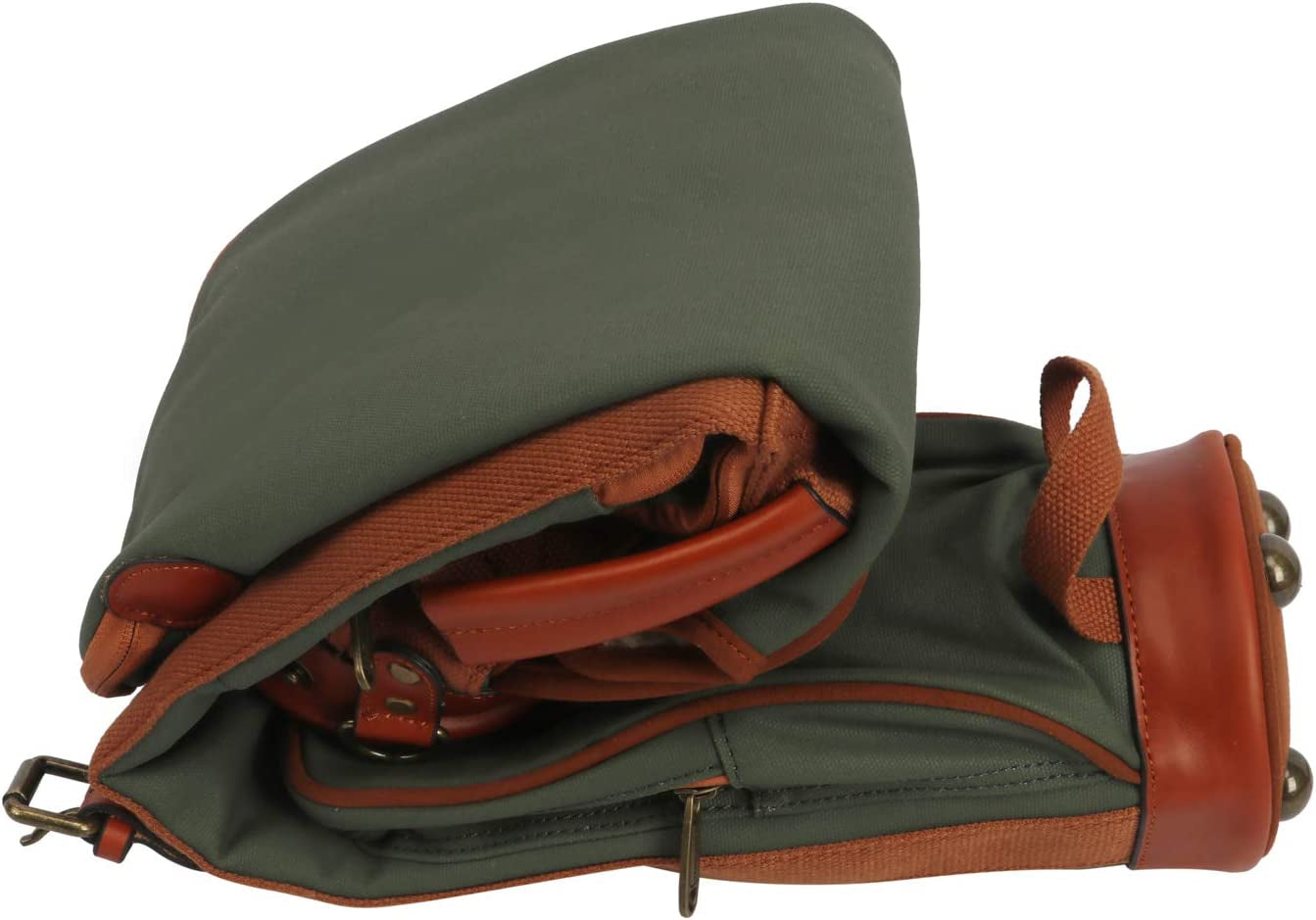 Waterproof Canvas Course Training Practice Golf Club Carry Bag Travel Case with Soft Padded Shoulder Strap