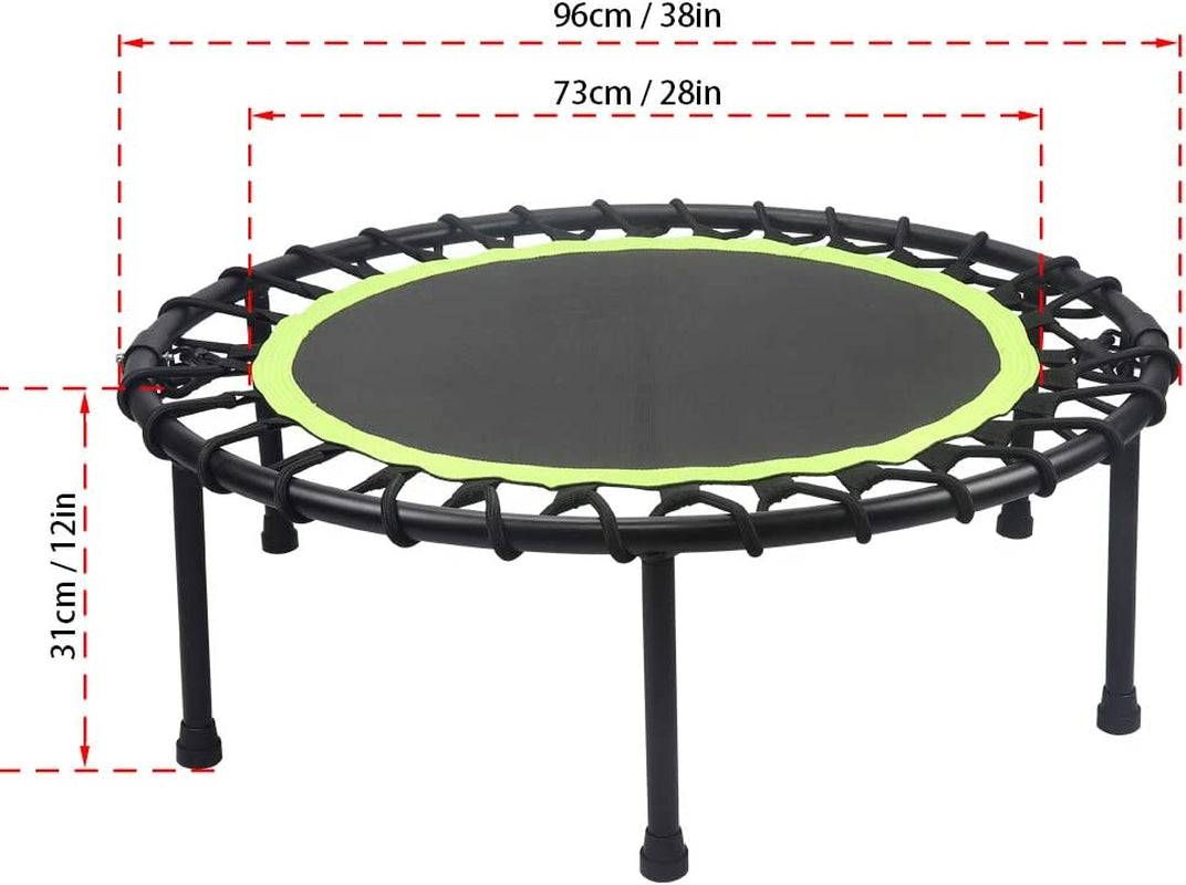 Foldable Fitness Trampoline 40" Fitness Rebounder for Indoor, Garden, Mini Portable Mini Trampoline, Indoor/Outdoor for Adult Jump Sports , Max Load 330Lbs