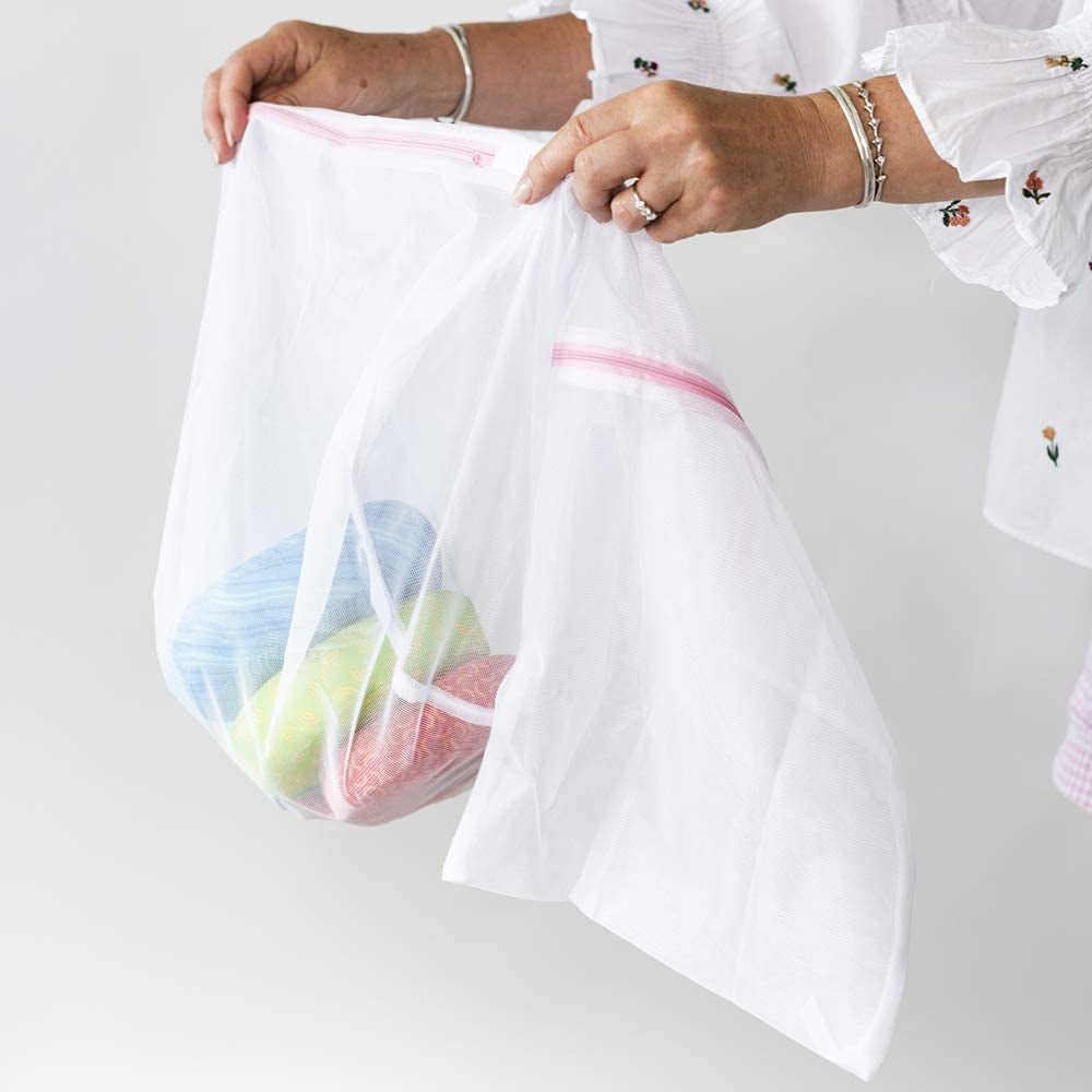Washing Machine Bag, White, Twin Pack