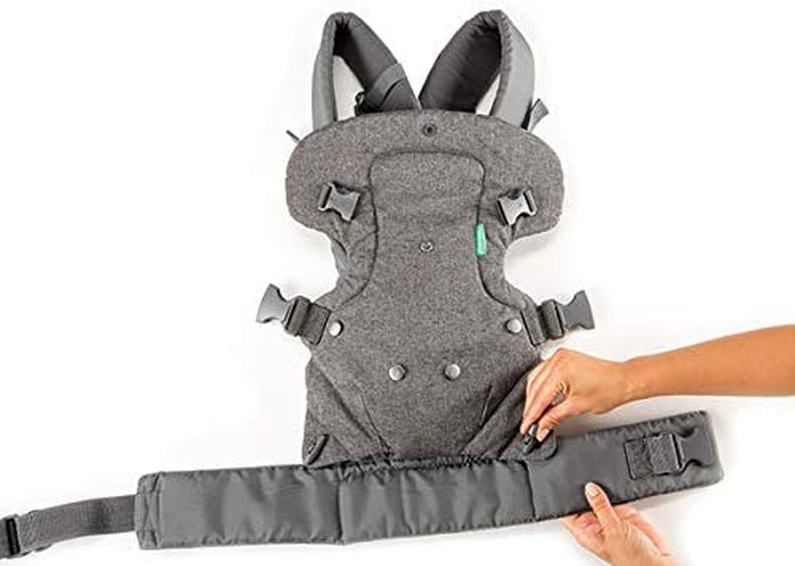Flip Advanced 4-In-1 Carrier with Bib - Ergonomic, Convertible, Face-In and Face-Out Front and Back Carry for Newborns and Older Babies, 8-32 Lbs / 3.6-14.5 Kg