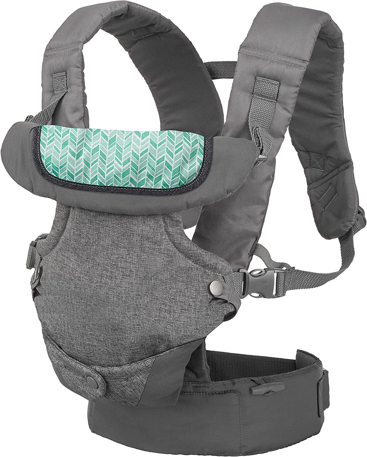 Flip Advanced 4-In-1 Carrier with Bib - Ergonomic, Convertible, Face-In and Face-Out Front and Back Carry for Newborns and Older Babies, 8-32 Lbs / 3.6-14.5 Kg