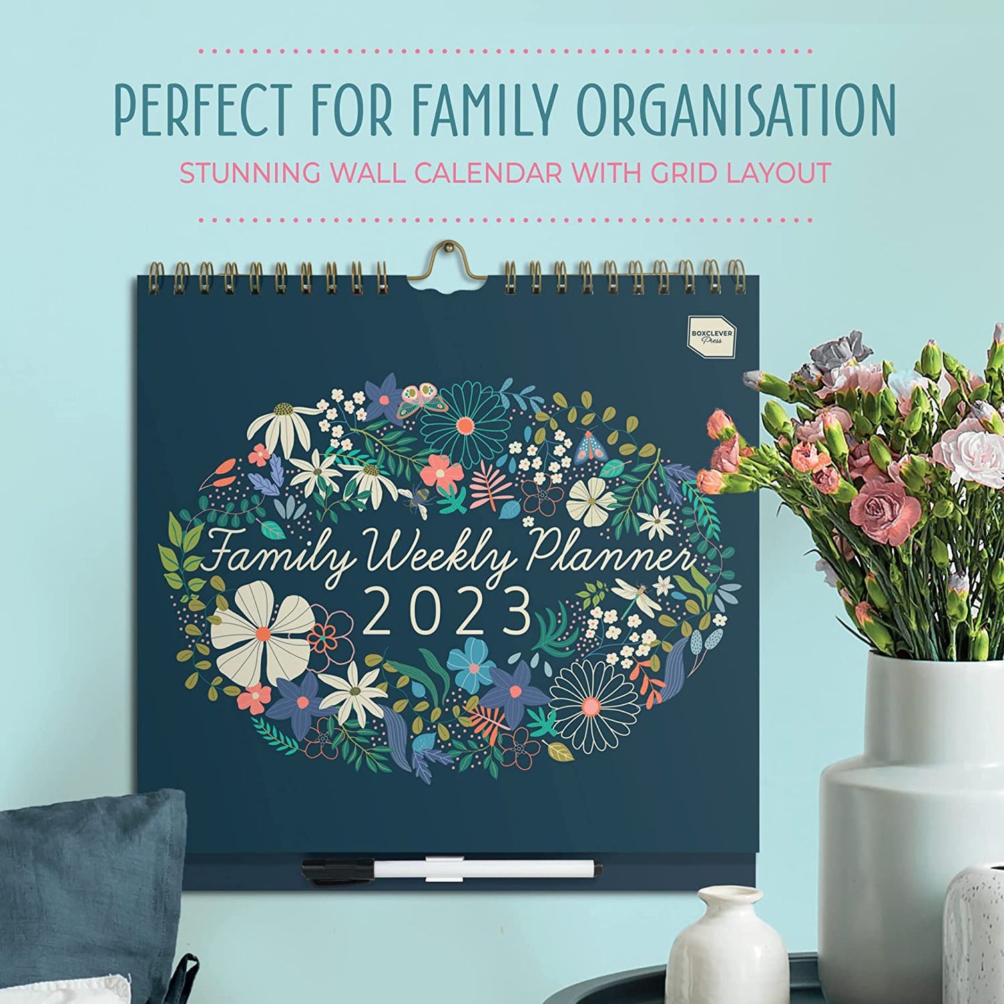 Family Weekly Planner 2022 2023. Wall Calendar 2022 2023 with 6 Columns. Family Calendar 2022 2023 Runs Mid-Aug'22 - Dec'23. 2022 2023 Calendar with Lists, Pocket & Stickers