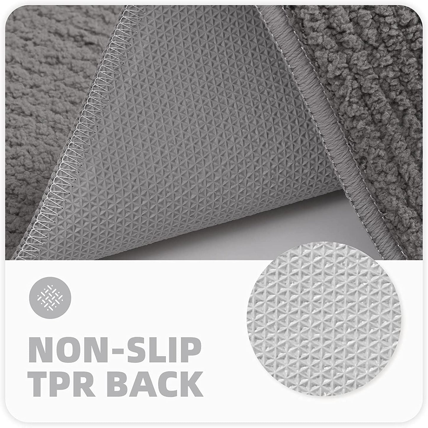 Color G Door Mat 50 X 80 Cm, Front Door Mat Indoor Washable, Doormat Indoor Dirt Trapper Non-Slip, Absorbent inside Entrance Rug Floor Mat for Entryway, Patio, Indoor, Outdoor, Pets and Dogs (Grey)