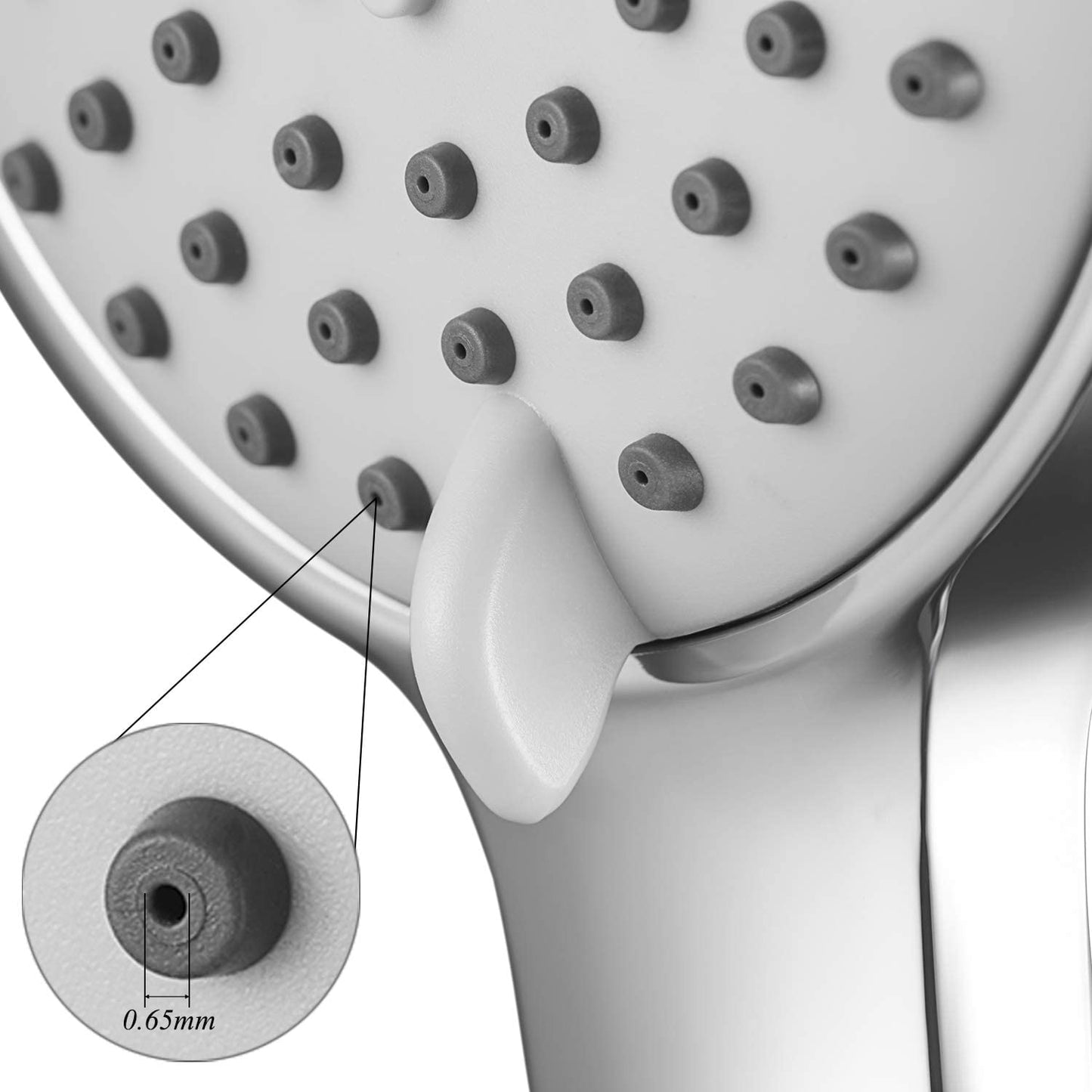 Shower Head, Low Water Pressure Boosting Handheld Shower Head High Pressure Water Saving 3 Powerful Spray Settings for Bathroom – Chrome