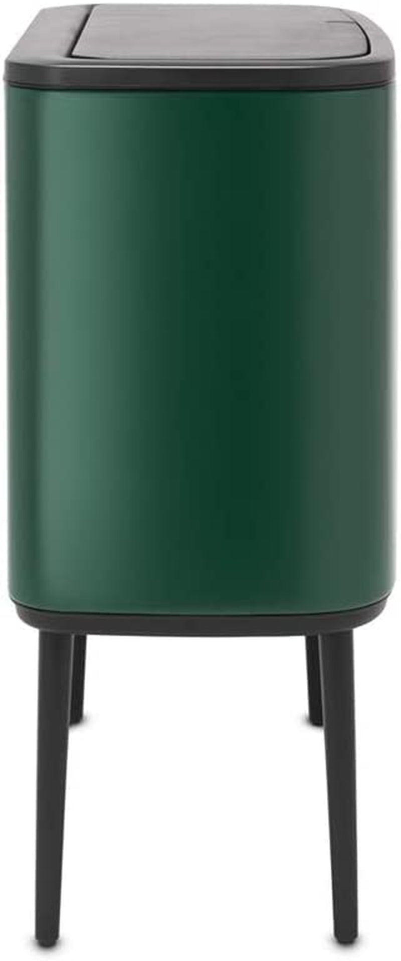 Bo Touch Bin - 11L + 23L Inner Buckets (Pine Green) Waste/Recycling Kitchen Bin with Removable Compartments + Bin Bags