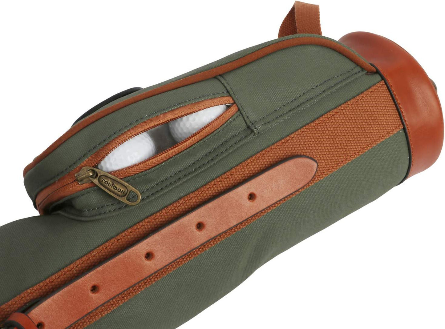 Waterproof Canvas Course Training Practice Golf Club Carry Bag Travel Case with Soft Padded Shoulder Strap