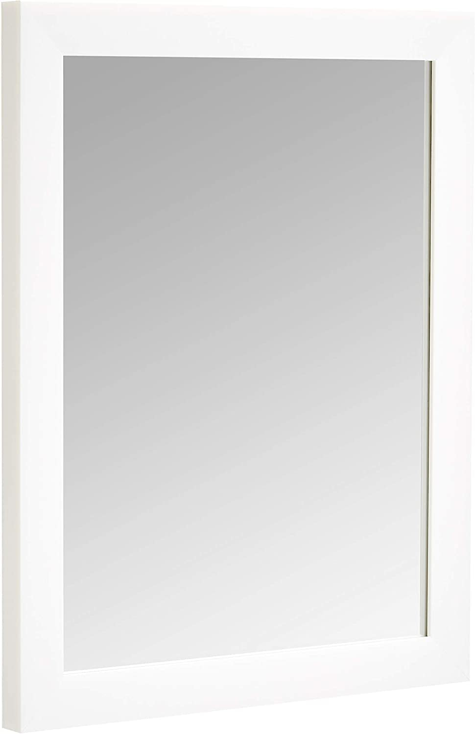 Rectangular Wall Mirror 40.6 X 50.8 Cm - Standard Trim, White