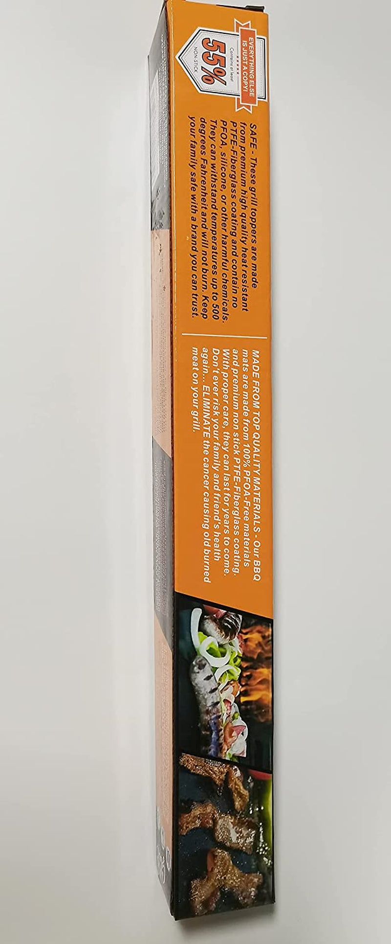 GQC Grill Mat, Set of 6 BBQ Grill Mat Non Stick Barbecue Baking Mat, Teflon Cooking Mats for Electric Grill Gas Charcoal BBQ, Fda-Approved, Pfoa-Free, 15.75 * 13Inch,Reusable and Easy to Clean