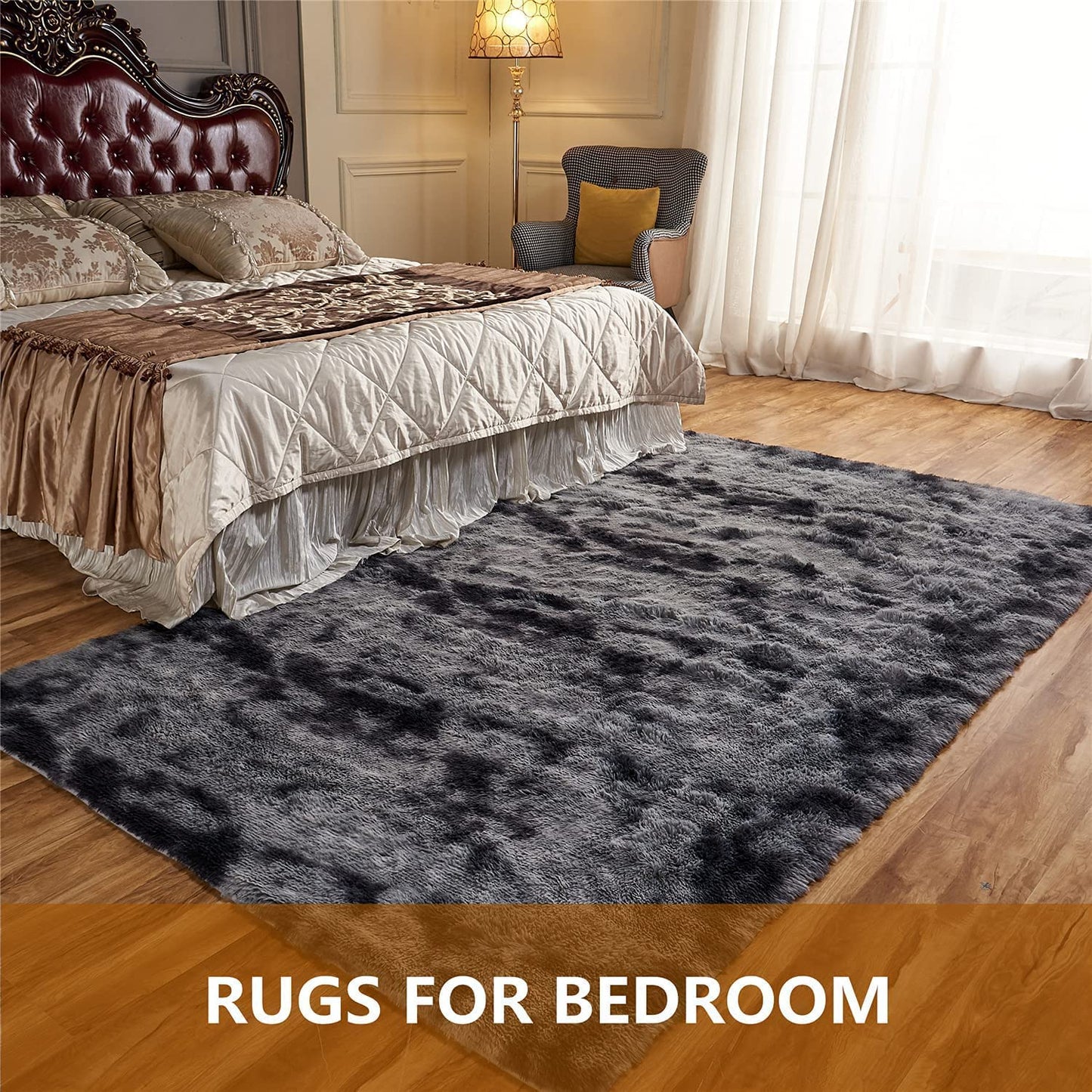 Rugs Living Room Large - Modern Fluffy and Shaggy Rugs for Living Room, Dining Room, Kids Room, Bedroom and Size