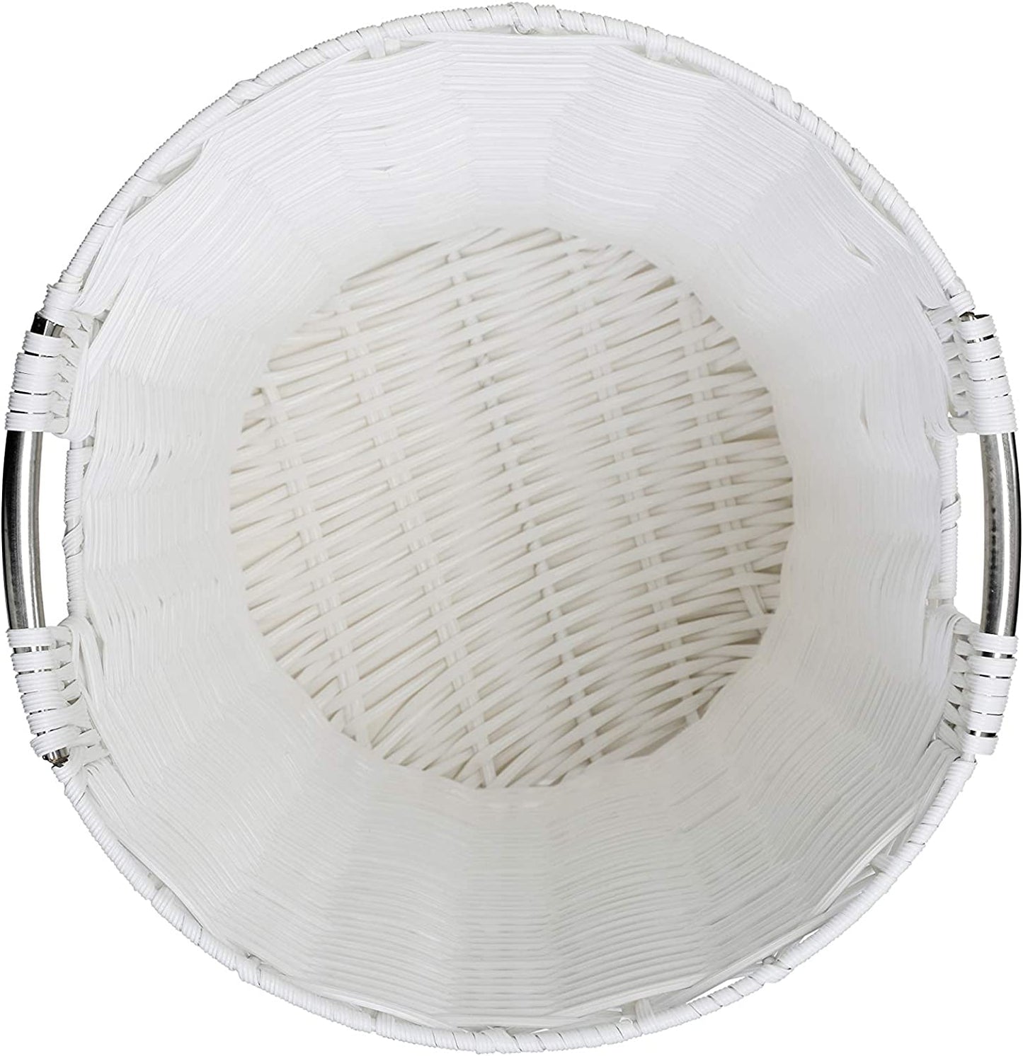 White Resin Plastic Strong round Waste Paper Bin/Basket/Storage -Ideal for Home, Office, Hotels