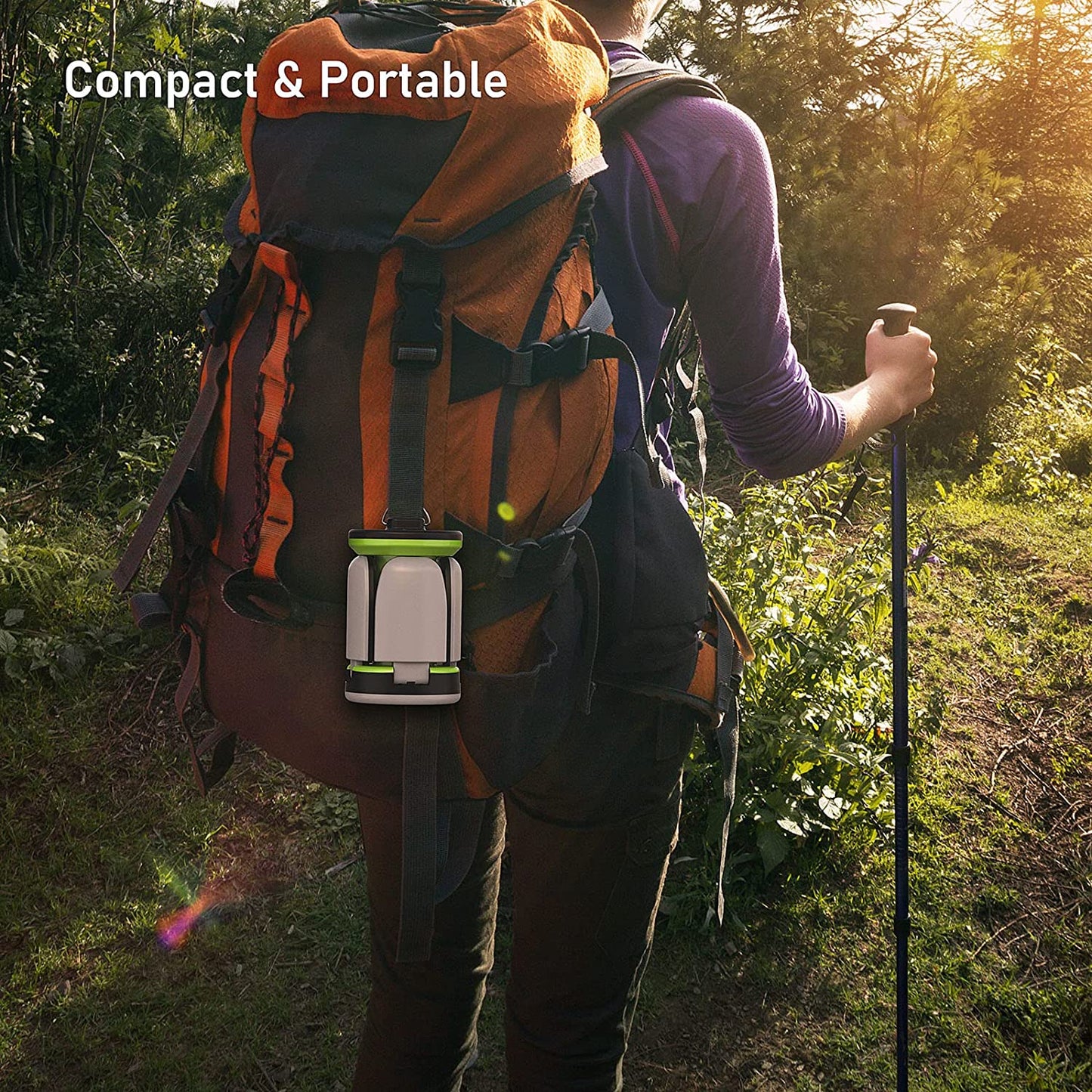 Camping Lantern Rechargeable, Camping Lights Lamp - 7 Light Modes 60 LED Ultra Bright LED Tent Light 10+ Hrs Battery Life for Camping, Emergency, Fishing, Hiking Etc.