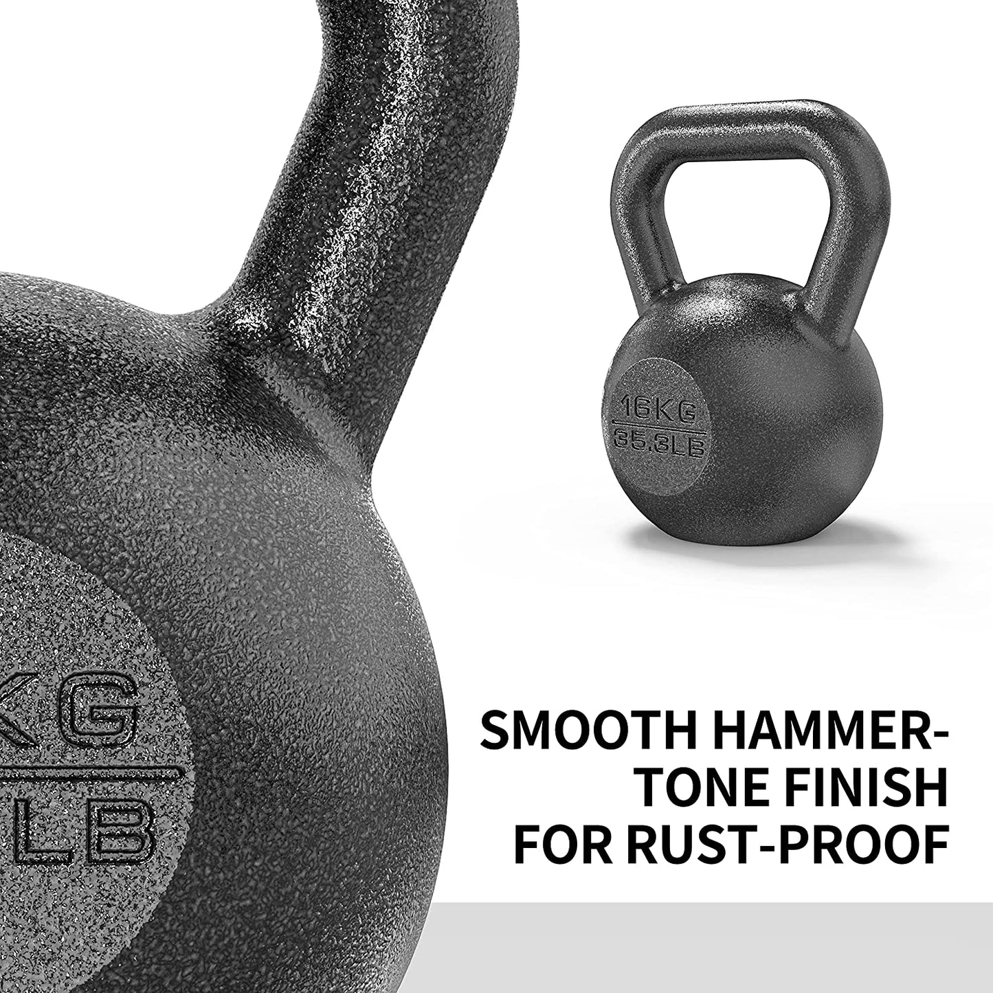 PROIRON Cast Iron Kettlebell Weight for Home Gym Fitness & Weight Training (4KG-24KG)