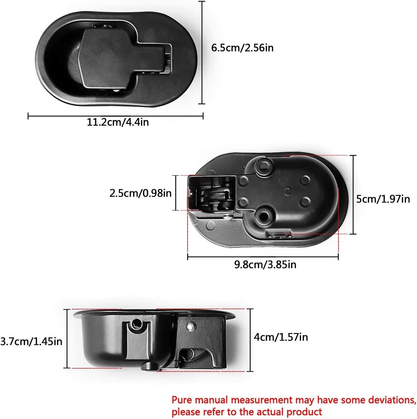Recliner Replacement Parts Replacement Recliner Handle Chair Sofa Couch Release Replacement Metal Pull Recliner Handle 2Pcs