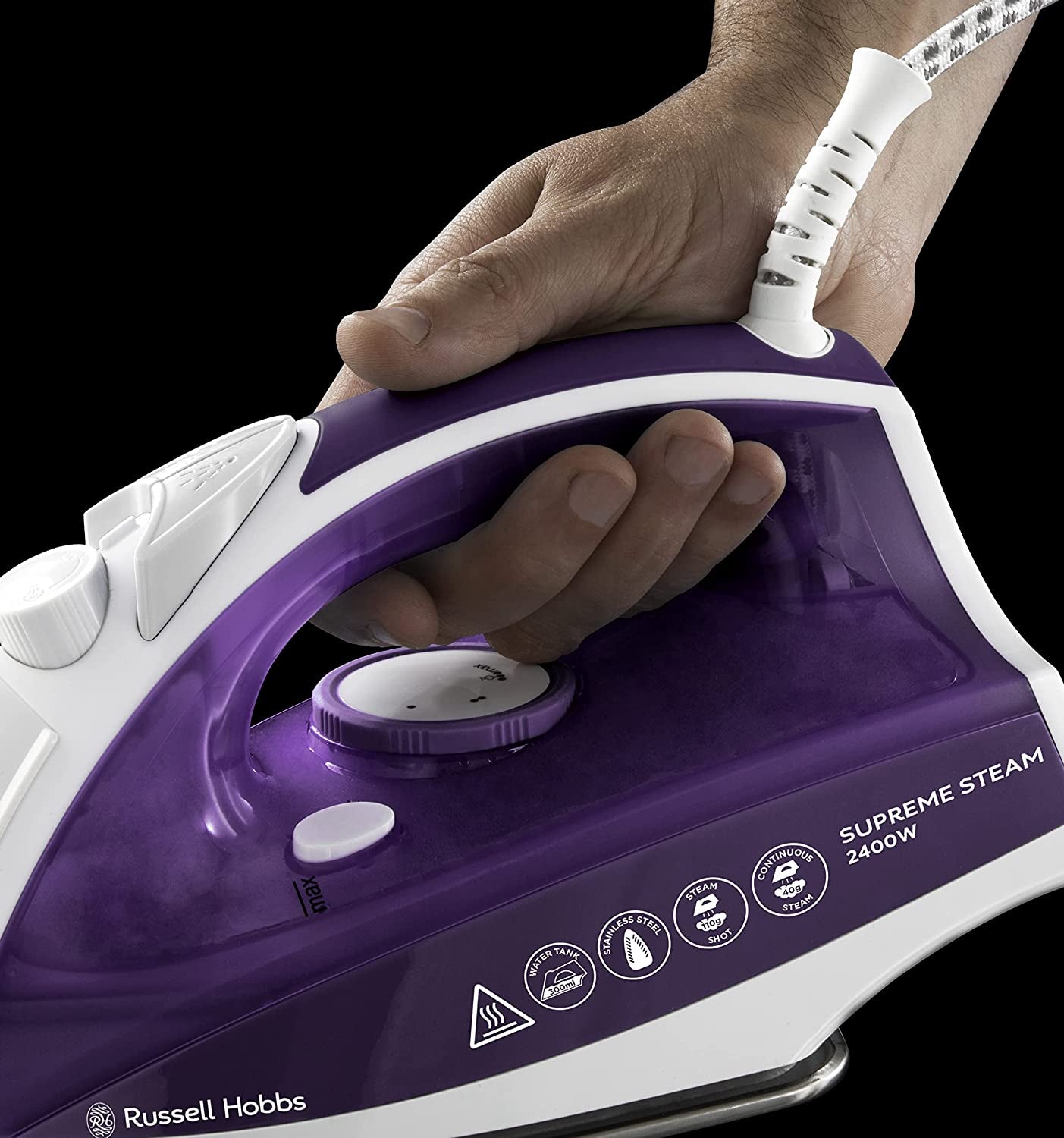 Supreme Steam Traditional Iron 23060, 2400 W, Purple/White