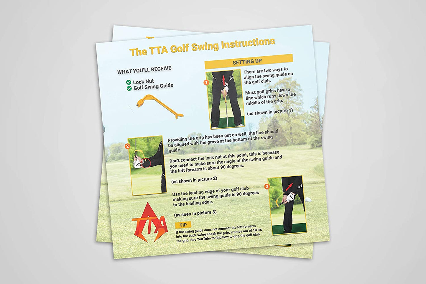 Upgraded Instructions/Golf Swing Plane Training Aid Golf Swing Guide Training Aid Golf Trainer Golf Swing Trainer/Guide/Tool - Swing Training Posture/Wrist Hinge/Swing Plane/Swing Alignment Corrector