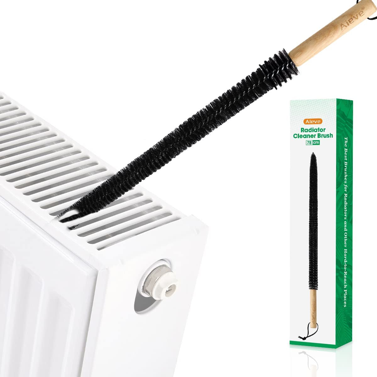 AIEVE Radiator Cleaner Brush , 78CM Radiator Brush , Flexible Long