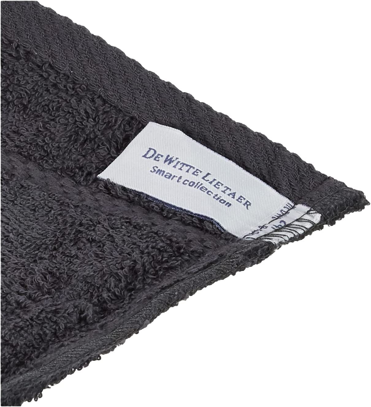 194690 Stephanie Set of 4 Washcloths Cotton 540 G/M² 15 X 22 X 1 Cm Dark Grey